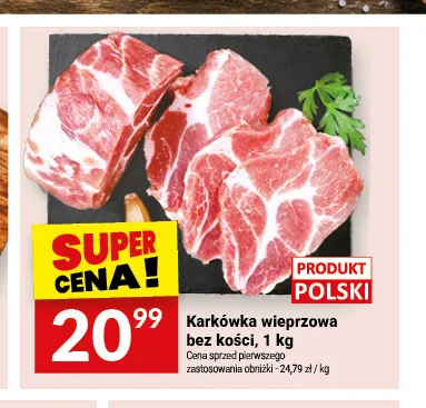 Karkówka wieprzowa bez kości promocja w Twój Market