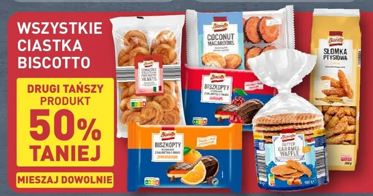 Ciastka Biscotto promocja w Aldi
