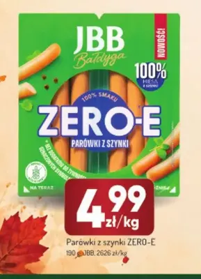 Parówki z szynki ZERO-E promocja w Avita