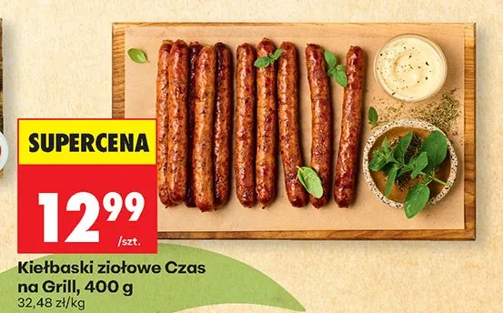 Kiełbaski ziołowe Czas na Grill promocja w Biedronka
