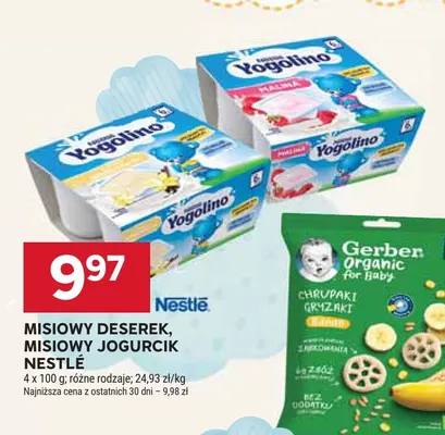 Misiowy deserek Nestlé 4-pak promocja w Stokrotka