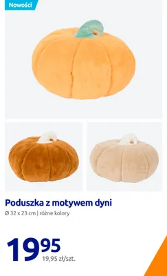 Poduszka z motywem dyni Ø 32x23 cm promocja w Action