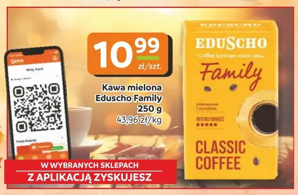 Kawa mielona Eduscho Family promocja w Gama