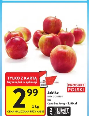 Jabłko mix odmian luz polskie promocja w Intermarche