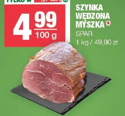 Szynka wędzona myszka promocja w SPAR