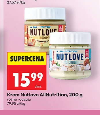 Krem Nutlove AllNutrition White Choco Peanut promocja w Biedronka