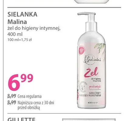Żel do higieny intymnej Sielanka Malina promocja w Hebe
