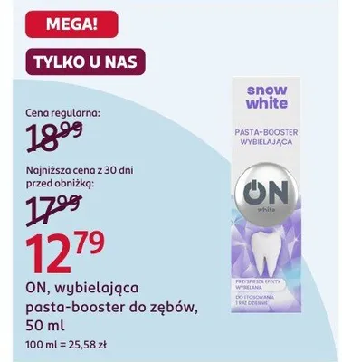 Wybielająca pasta-booster do zębów promocja w Rossmann