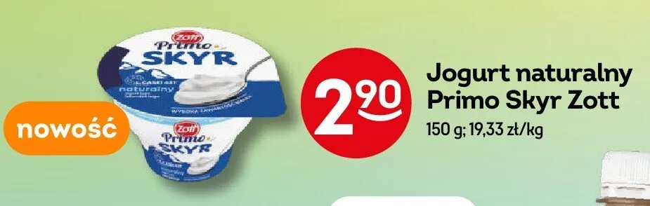 Jogurt naturalny promocja w Żabka