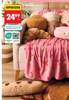 Poduszka dekoracyjna Smukee ok. 40 cm promocja w Biedronka