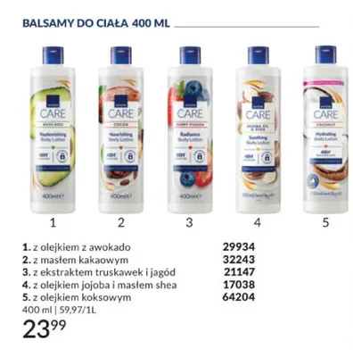 Balsam do ciała Avon Care z ekstraktem truskawek i jagód promocja w AVON