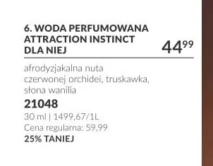 Woda perfumowana Attraction Instinct dla Niej Avon promocja w AVON