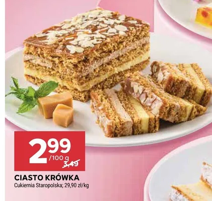 Ciasto krówka promocja w Stokrotka