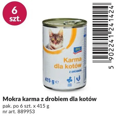 Mokra karma z drobiem dla kotów promocja w Makro