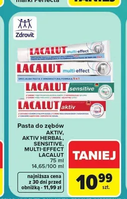 Pasta do zębów Lacalut Sensitive promocja w Carrefour