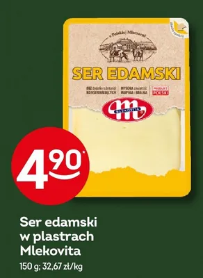 Ser edamski w plastrach Mlekovita promocja w Żabka