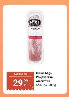 Polędwiczka wieprzowa Kraina Mięs promocja w Biedronka