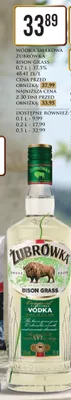 Wódka smakowa Żubrówka Bison Grass 37,5% promocja w Dino