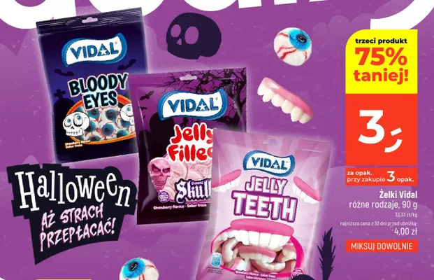 Żelki Vidal Jelly Teeth promocja w Dealz