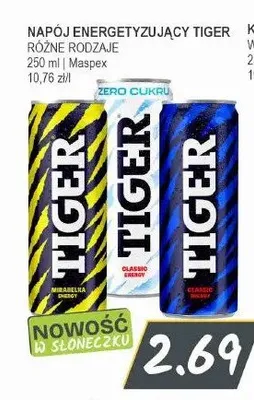 Napój energetyzujący Tiger Zero Cukru promocja w Słoneczko