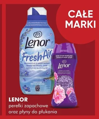 Perełki zapachowe i płyny do płukania Lenor promocja w Super-Pharm