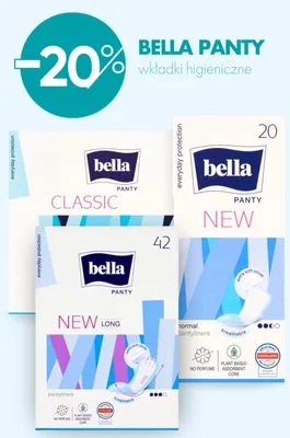 Wkładki higieniczne Bella Panty Classic promocja w Super-Pharm