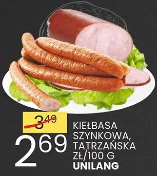 Kiełbasa szynkowa, tatrzańska promocja w Wafelek