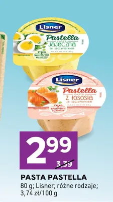 Pasta z łososia ze szczypiorkiem Pastella Lisner promocja w Stokrotka
