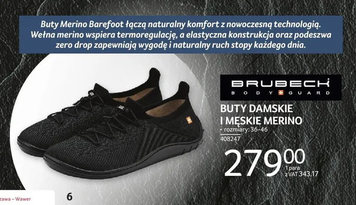 Buty damskie i męskie MERINO BRUBECK promocja w Selgros