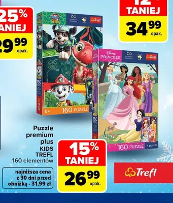 Puzzle premium plus Kids Trefl 160 elementów promocja w Carrefour