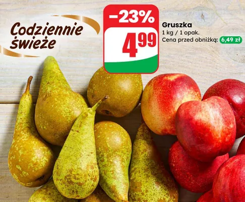 Gruszka promocja w Dino