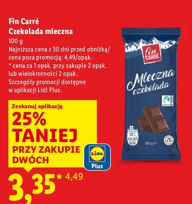 Czekolada mleczna arachidowa SUBLIME promocja w Lidl