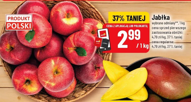 Jabłka promocja w POLOmarket