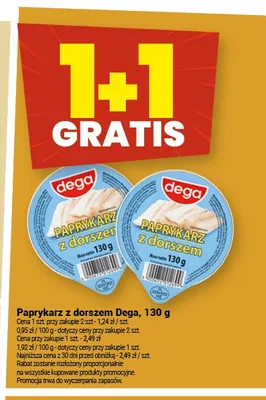 Paprykarz z dorszem Dega promocja w Twój Market