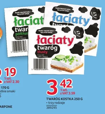 Twaróg chudy Łaciaty promocja w Selgros