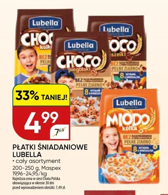 Płatki śniadaniowe Lubella Choco Kulki promocja w Chata Polska