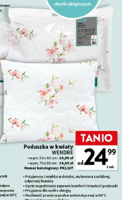 Poduszka w kwiaty promocja w Intermarche