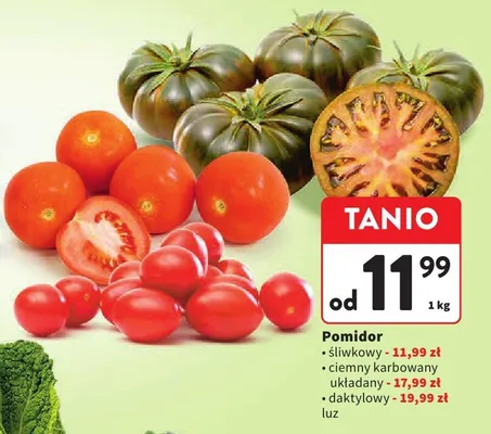 Pomidor daktylowy luz promocja w Intermarche