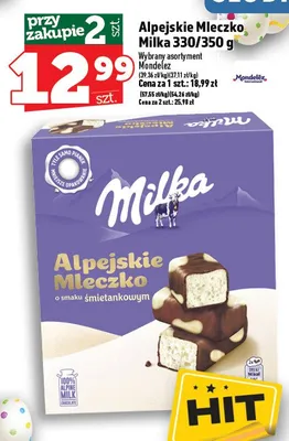 Czekolada alpejskie mleczko promocja w TOPAZ