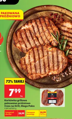 Karkówka grillowa pakowana próżniowo Czas na Grill Mega Paka promocja w Biedronka