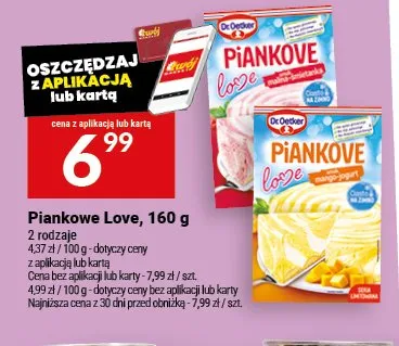 Piankowe Love malina-śmietanka Dr.Oetker promocja w Twój Market
