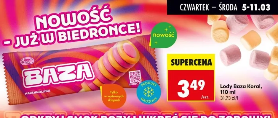 Lody Baza promocja w Biedronka