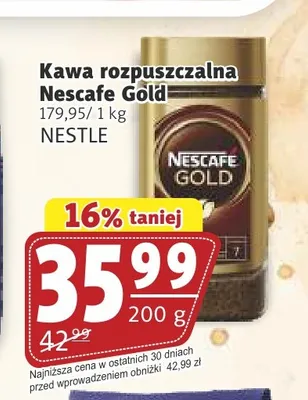 Kawa rozpuszczalna Nescafe Gold promocja w Prim Market