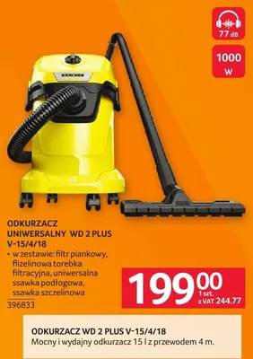 Odkurzacz uniwersalny WD 2 PLUS V-15/4/18 promocja w Selgros