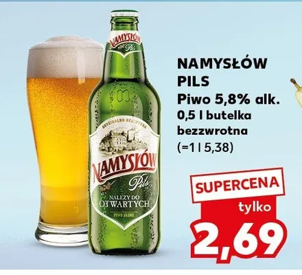 Piwo 5,8% alk. promocja w Kaufland