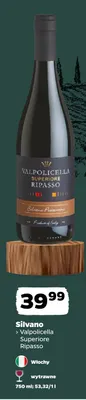 Wino czerwone wytrawne Silvano Valpolicella Superiore Ripasso promocja w Netto