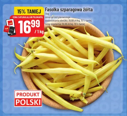 Fasolka szparagowa żółta polska promocja w POLOmarket