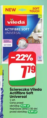 Ściereczka Vileda Actifibre Soft Universal promocja w Dino