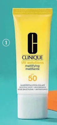 Krem do twarzy Clinique UV Solutions Mattifying SPF 50 promocja w Super-Pharm