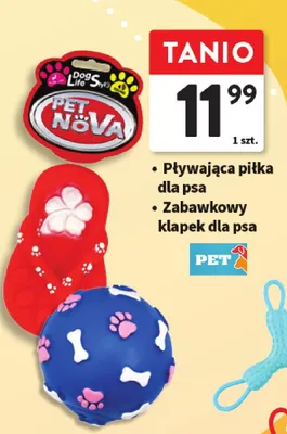 Zabawkowy klapek dla psa promocja w Intermarche